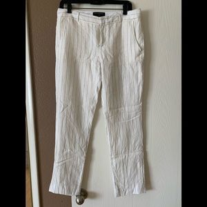 Banana Republic pants, beige with black stripes